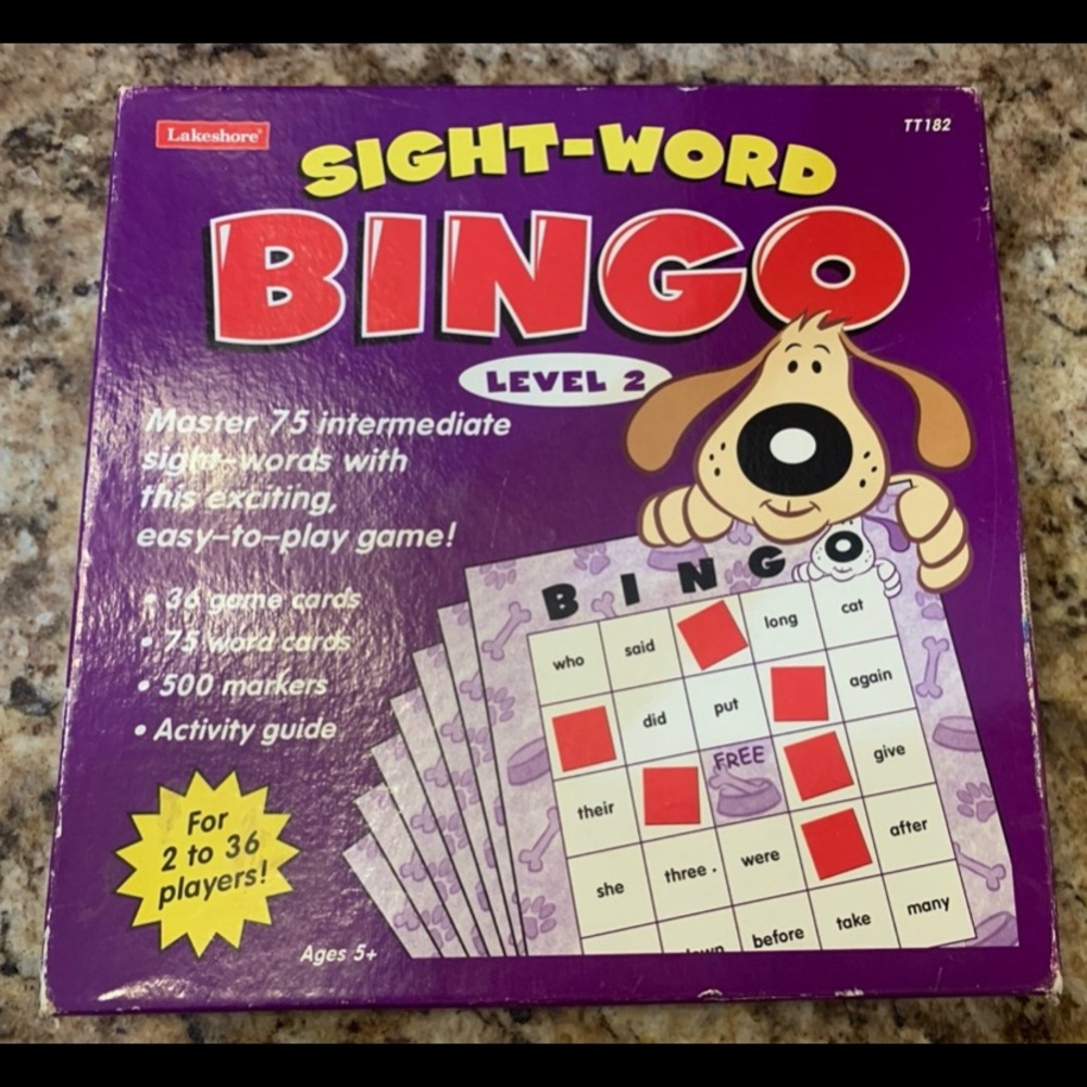 Lakeshore Sight-Word Bingo Level 2.